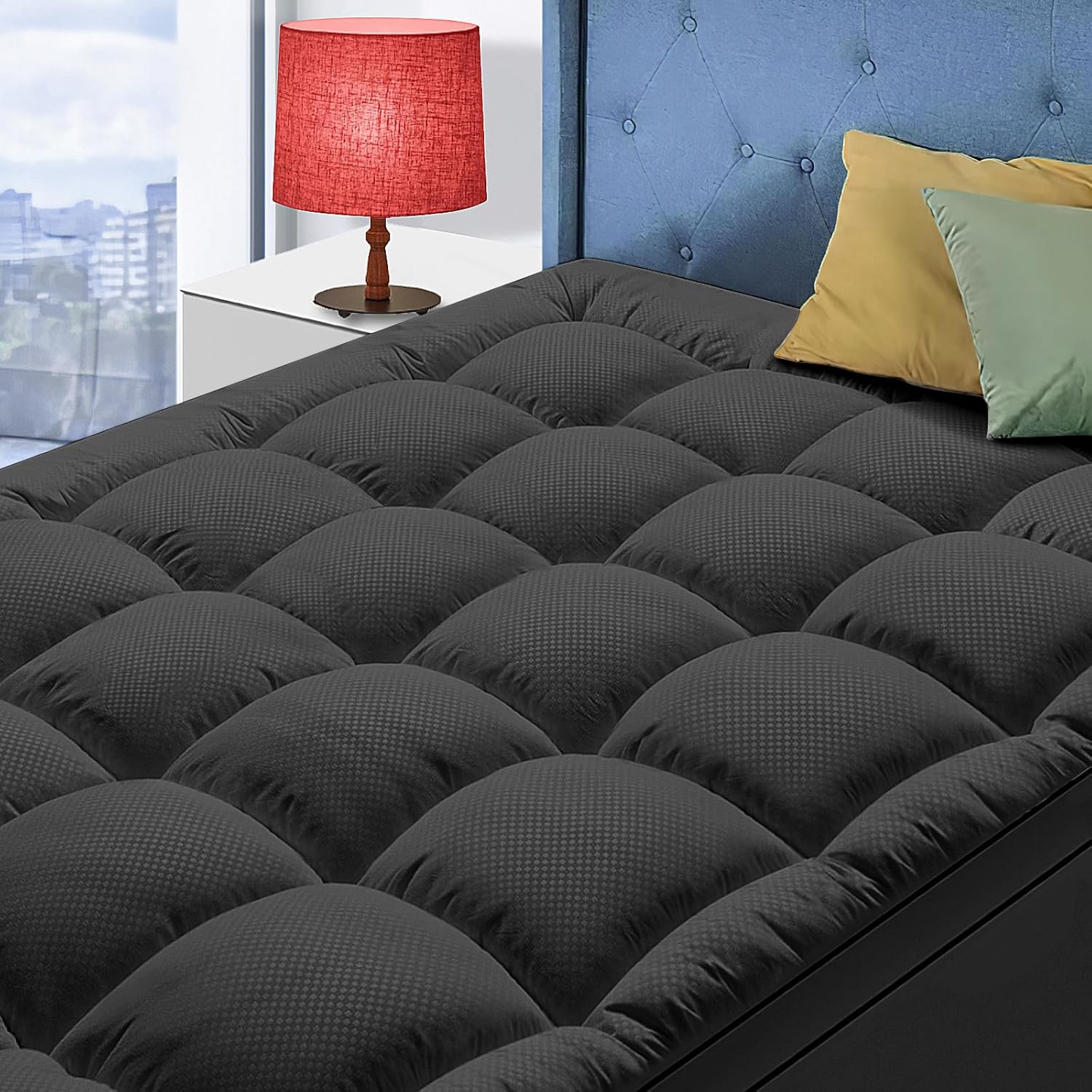 Twin Size Mattress Topper for Back Pain with Cooling Features