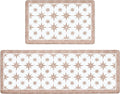 Anti Fatigue Kitchen Mat Set of 2 Beige - Cushioned Comfort