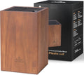 Acacia Wood Universal Knife Block with Plastic Slot Top - Organized