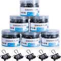 Small Binder Clips Bulk 864 PCS - Mini 15mm Paper Clips for Office