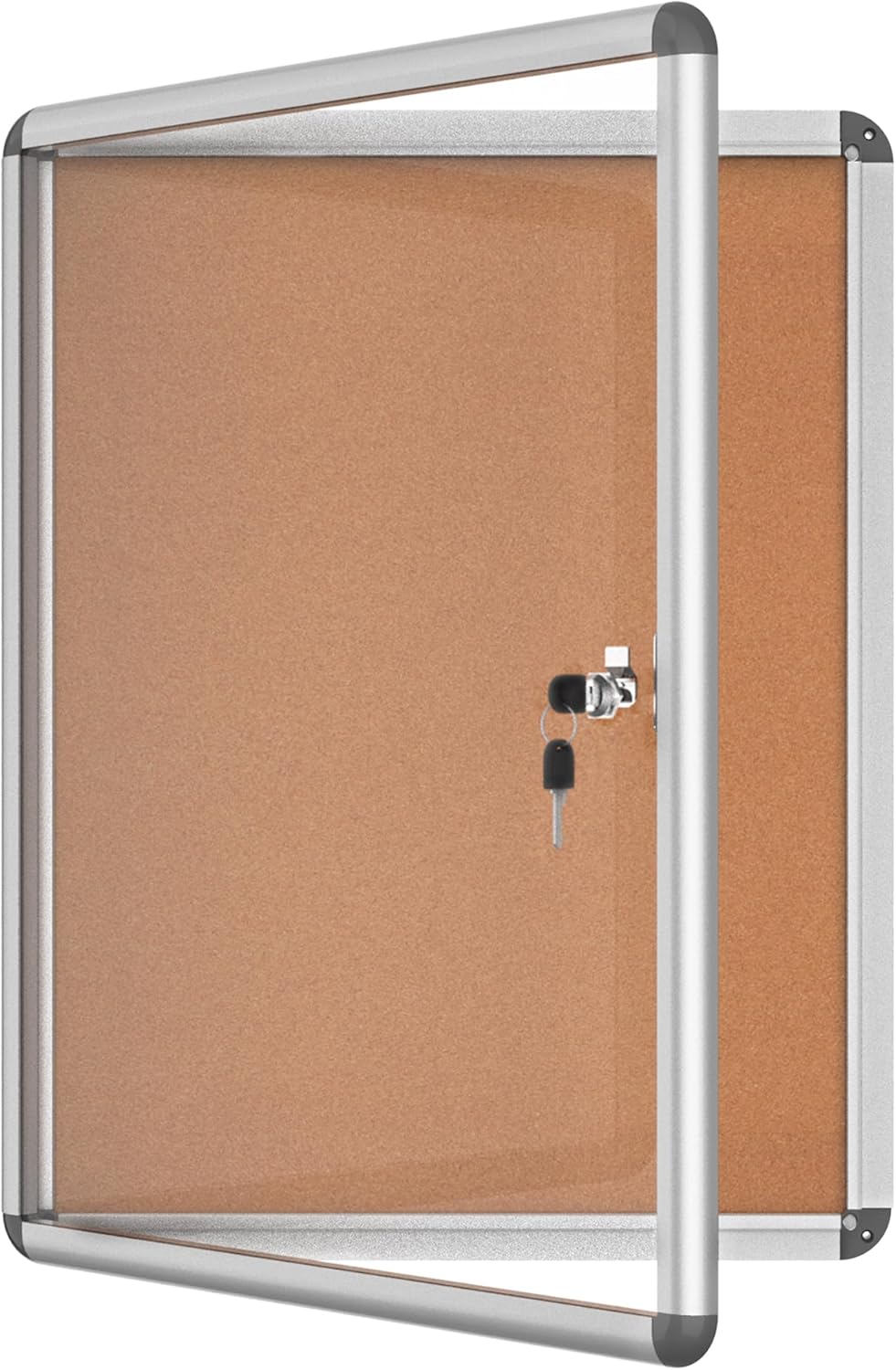 Lockable Weather-Resistant Bulletin Board for School & Office