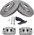 Front Brake Pad & Rotor Kit with Calipers - Complete Brake Repair