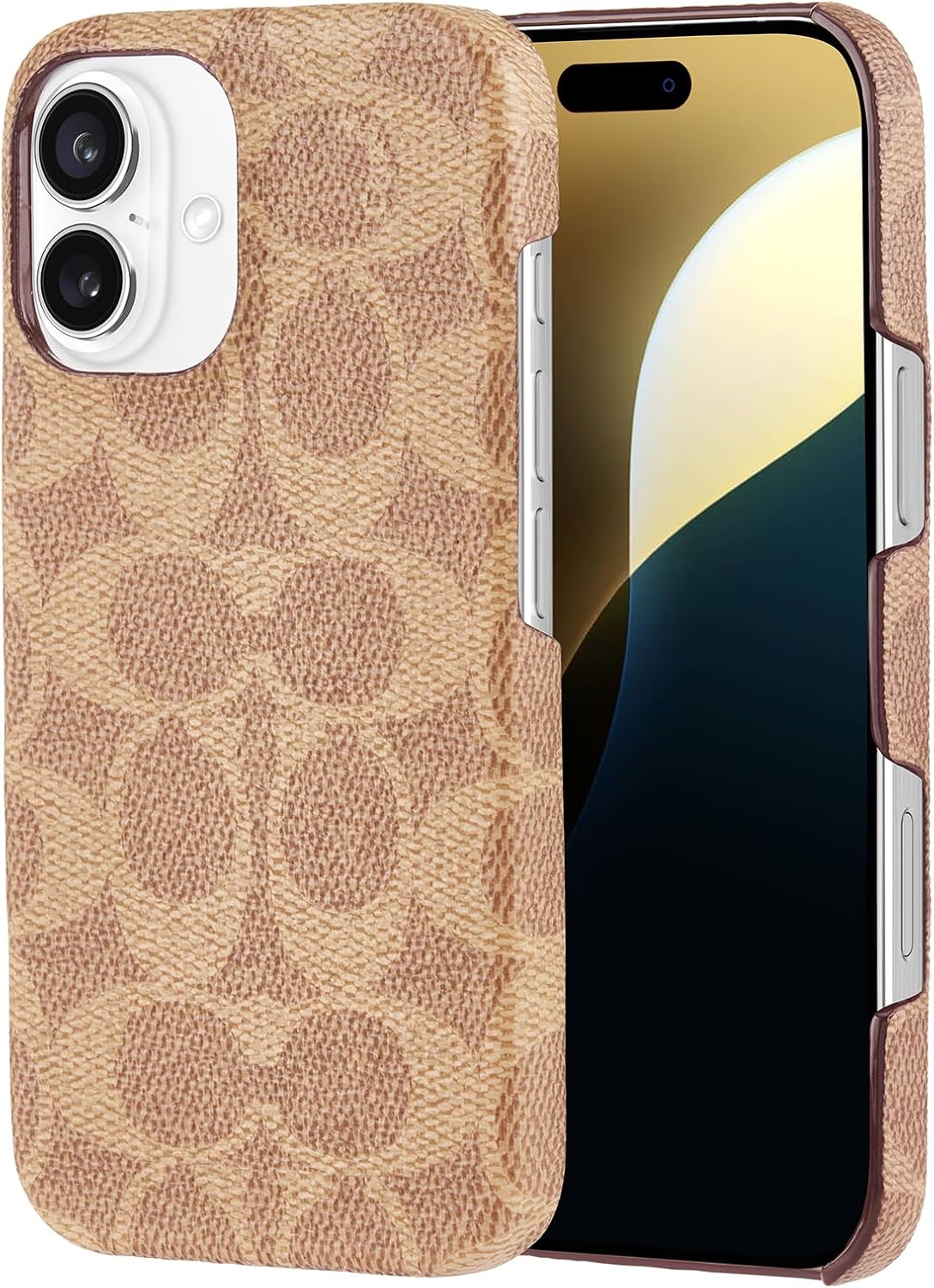 Coach Signature Canvas Slim Wrap iPhone 16 Case for Women