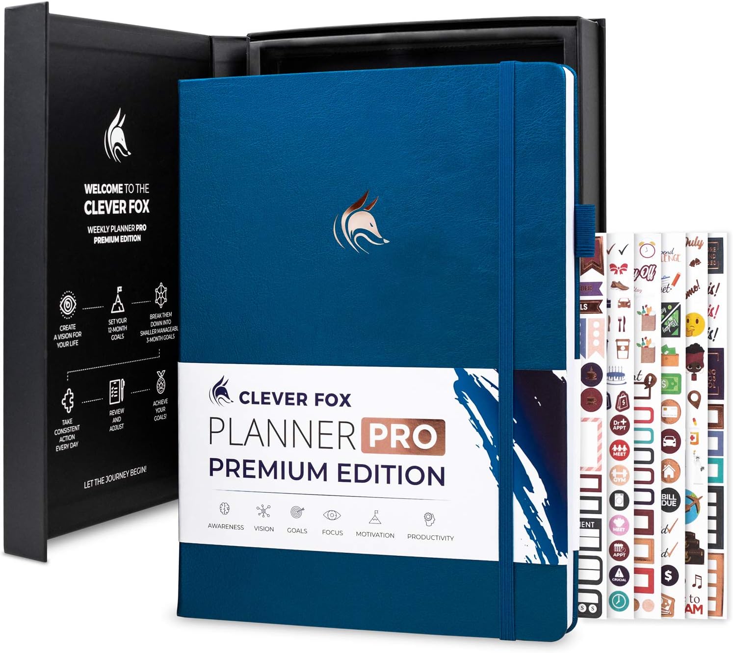 Clever Fox Planner Pro Premium A4 Weekly & Monthly Organizer