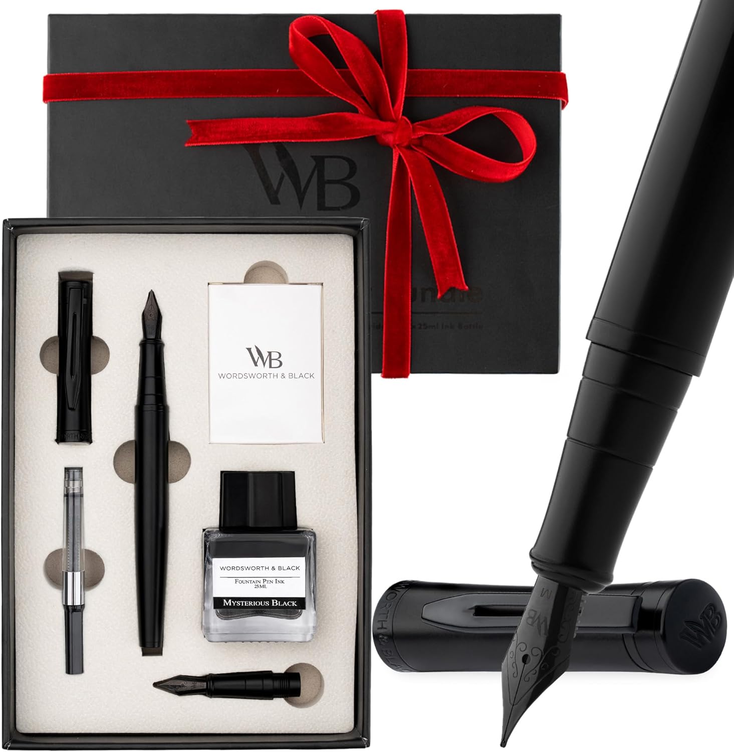 Wordsworth & Black Fountain Pen Set for Smooth Writing