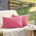 Set of 2 Hot Pink Outdoor Waterproof Pillow Covers by VAKADO