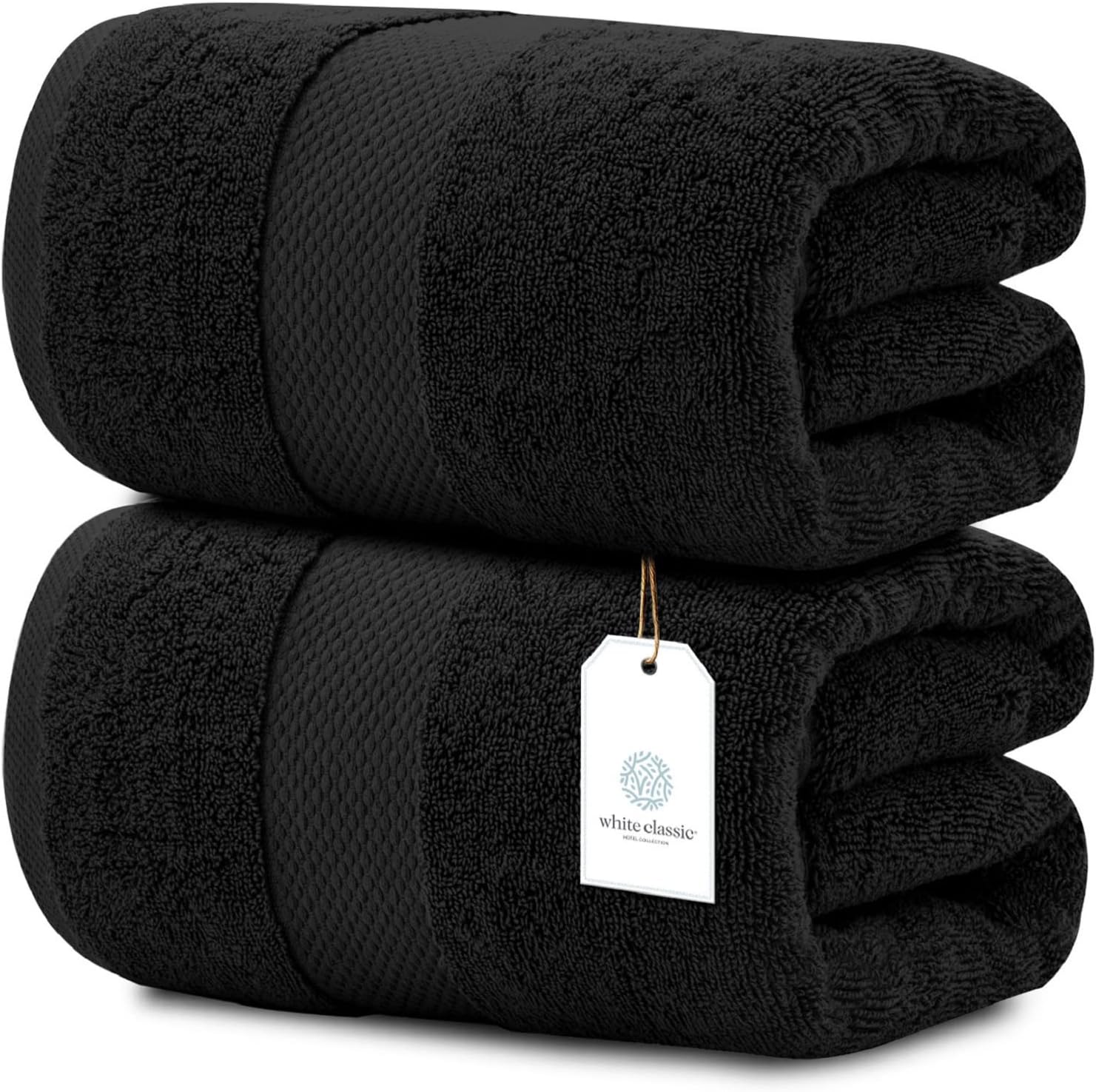 Luxury Soft Black Bath Sheet Towels - 650 GSM Cotton Comfort