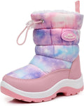 Apakowa Kid's Winter Snow Boots for Toddlers - Warm, Easy On/Off