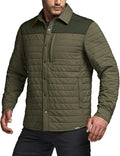 CQR Men's Lightweight Insulated Jacket - Windproof Packable Active 1