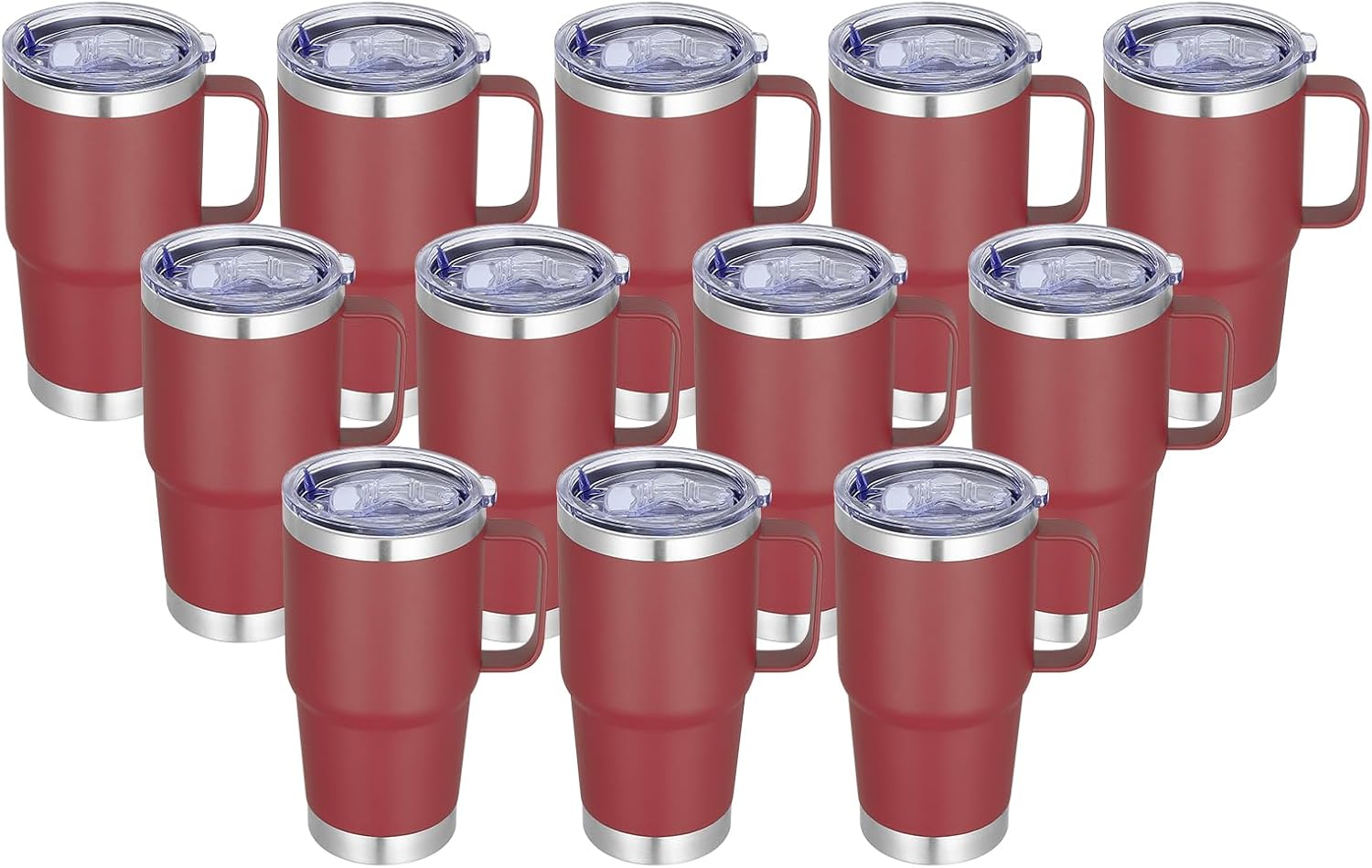 20 oz Stainless Steel Tumbler with Handle for Travel and Home