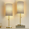 Minimalist Table Lamp Set of 2 for Bedroom and Living Room