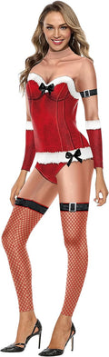 Panegy Women's Ugly Christmas Bodysuit for Fun Holiday Parties