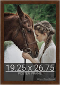 wallsthatspeak 19.25x26.75 Mocha Walnut Picture Frame - Sleek Puzzle