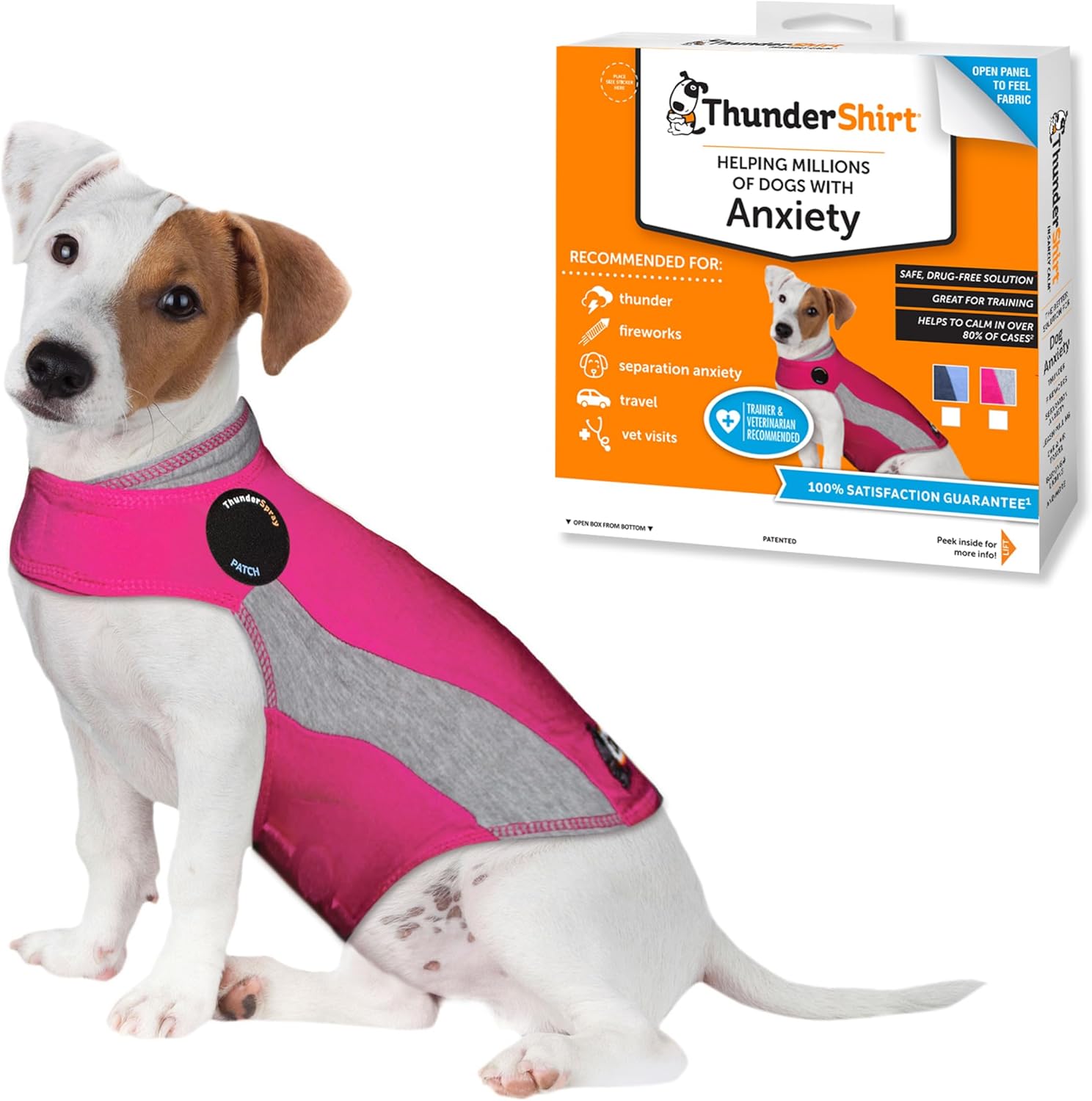 ThunderShirt for Dogs Small Pink Polo - Best Dog Anxiety Vest