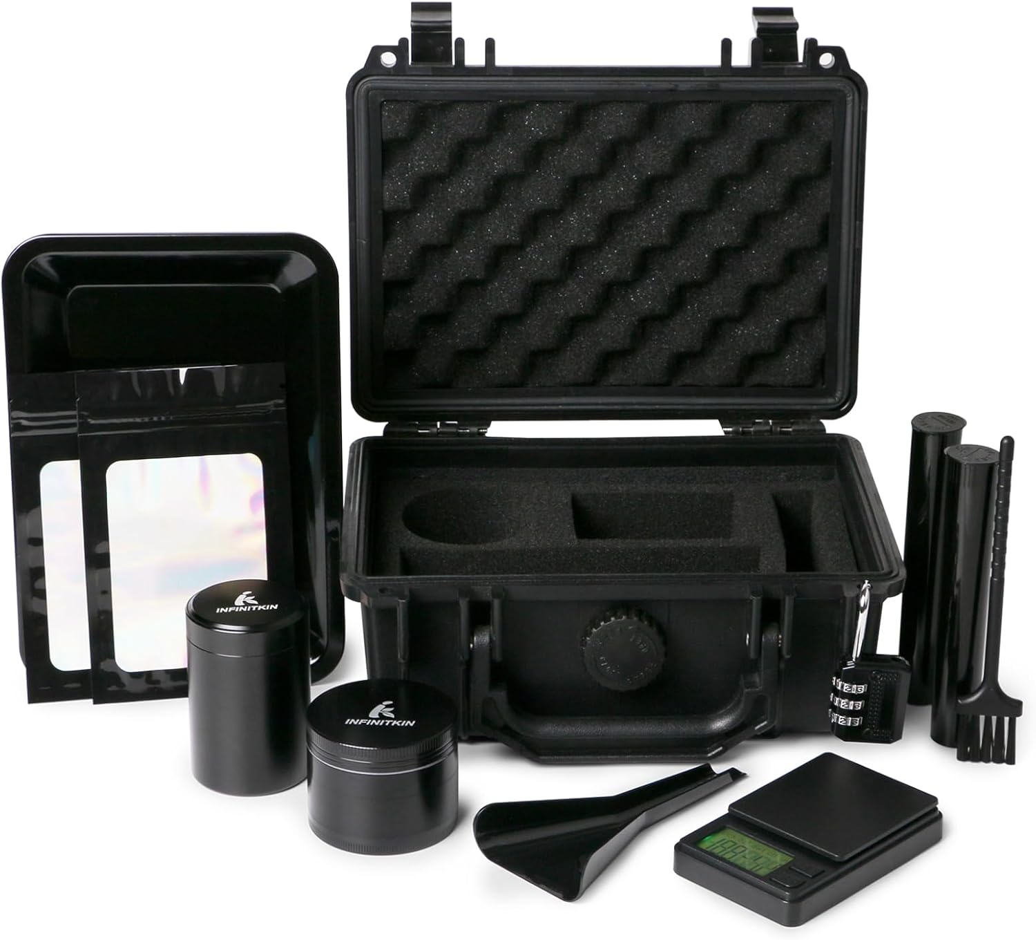 Portable Smell Proof Box with Combination Lock for Travel Use