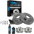 TRQ Front Brake Pad & Rotor Kit Compatible with 2006-2011 Accent Rio