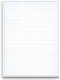 Graph Paper Pad 11x17 for Blueprint Drawings - Quadrille Grid