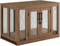 Furniture Dog Crate for Medium Dogs - Stylish Side Table Crate