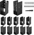 Concealed Joist Hangers 2x4 - Solid Q235B Steel, Powder Coated