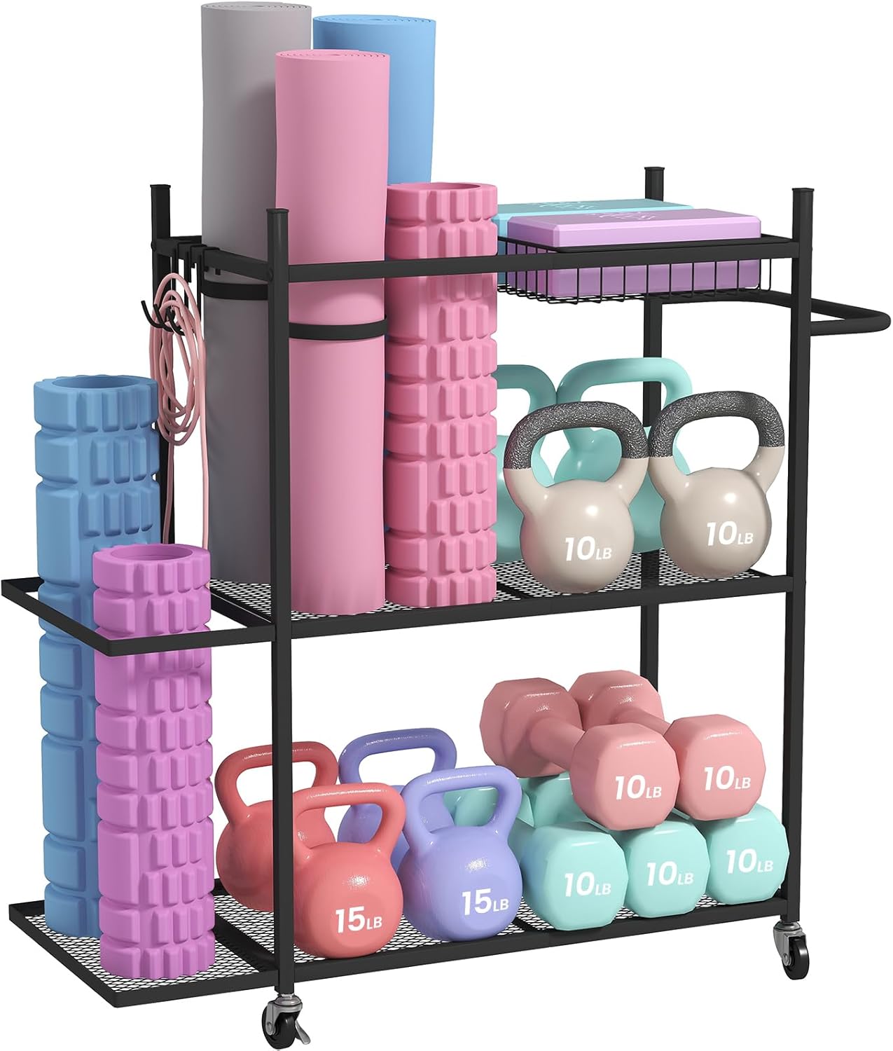 Hadulcet Yoga Mat Storage: Stable, Portable Organizer