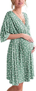 Ekouaer 3 in 1 Labor Delivery Hospital Gown Maternity (Style ZZC4)
