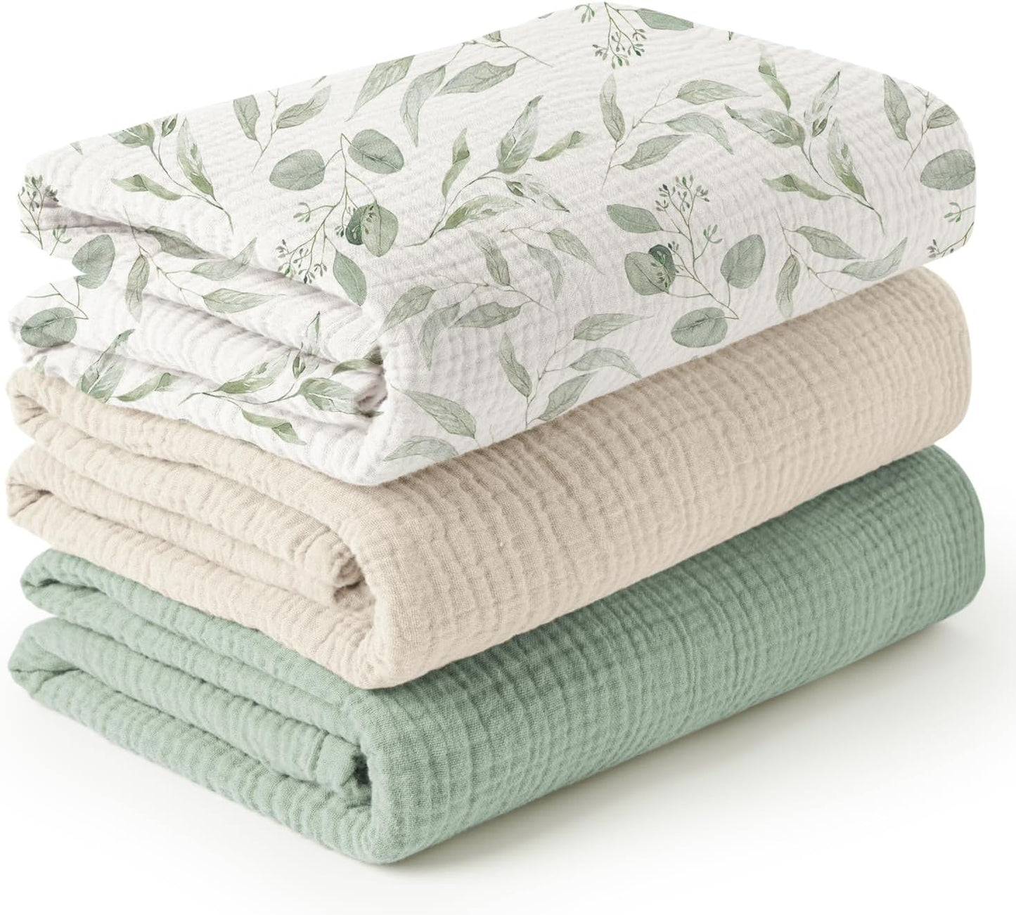 Konssy Muslin Swaddle Blankets - Soft, Large, and Versatile