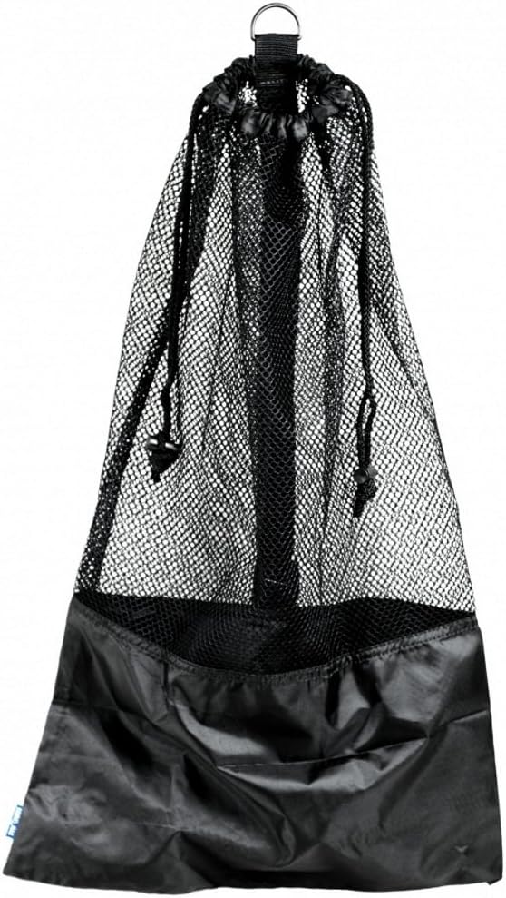 ScubaMax Black Snorkel Bag | Mesh Drawstring & Shoulder Strap