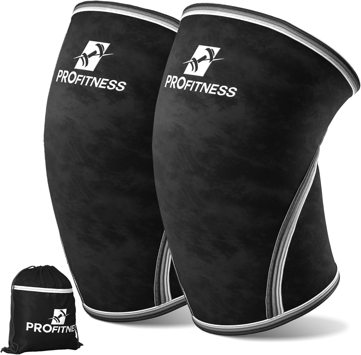 ProFitness Knee Sleeves for Weightlifting - 7mm Neoprene Support