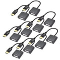 DisplayPort to DVI Adapter Cable 10-Pack - reliable 1080p connection