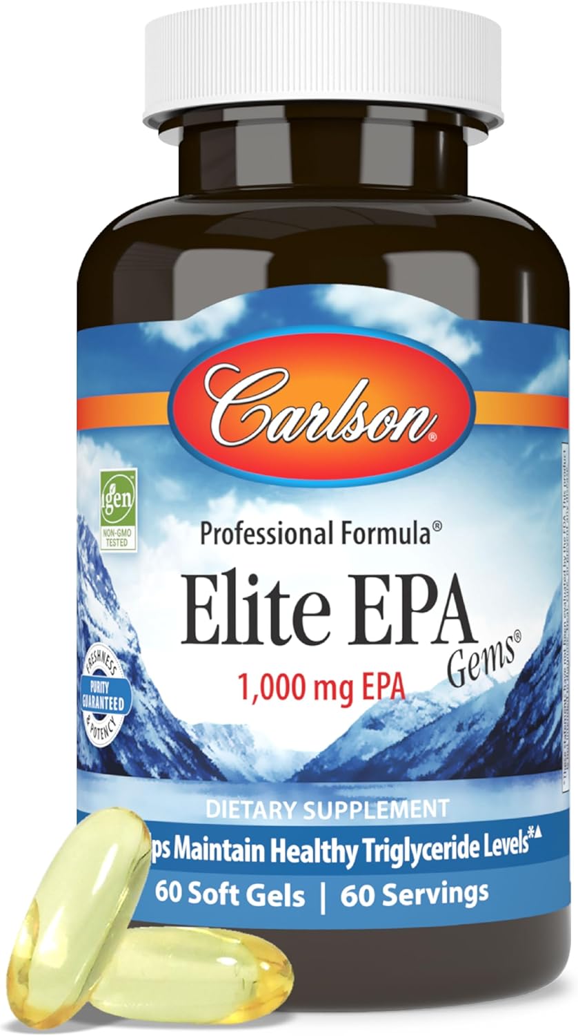 Elite EPA Gems Fish Oil Supplement for Healthy Triglyceride Levels