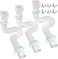 Rain Gutter Downspout Extensions 3 Pack - Extendable 21in to 58in
