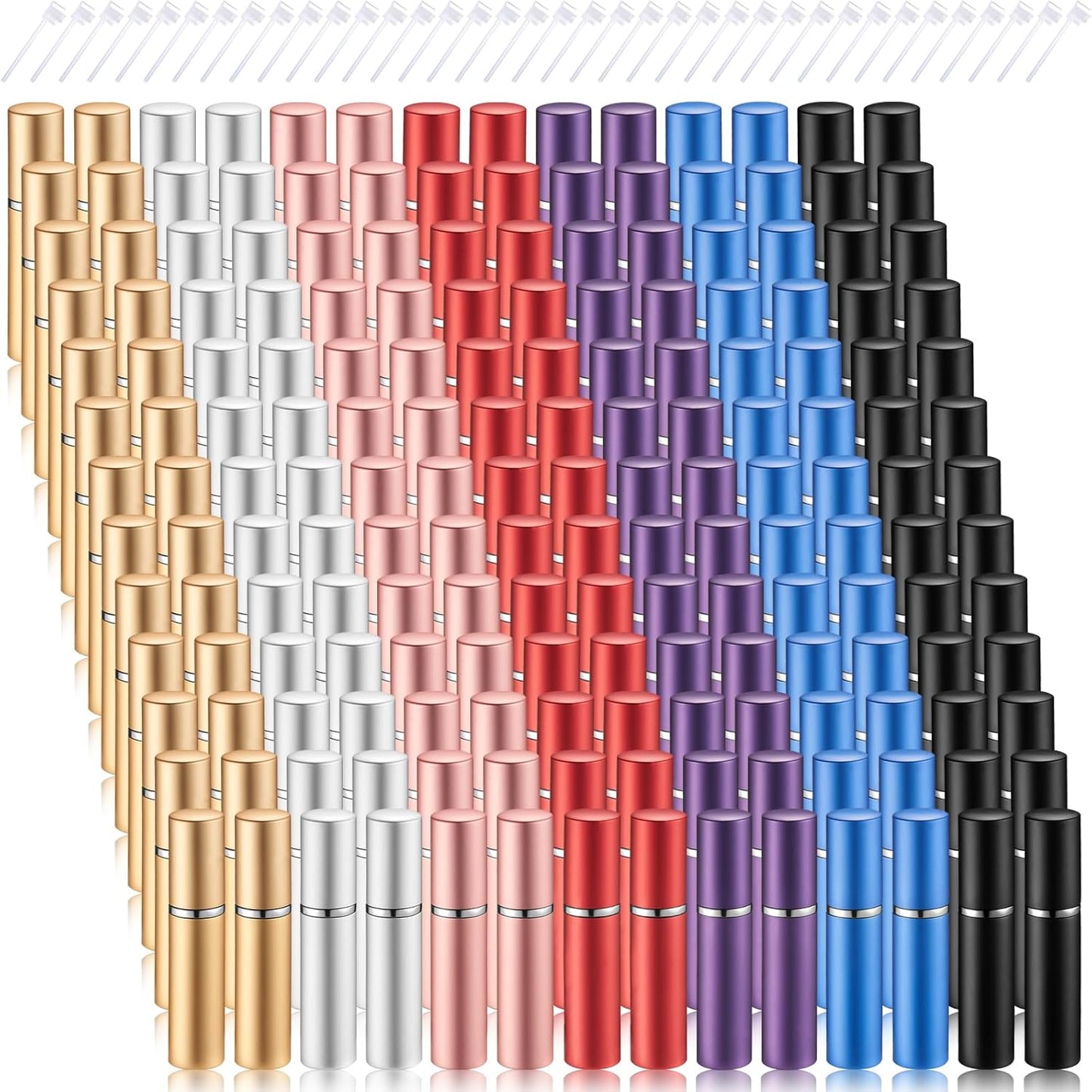 140 Pcs Mini Refillable Perfume Atomizer Travel Spray Bottles