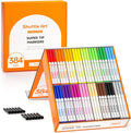 Shuttle Art 384 Pack Washable Super Tips Markers - Large Classroom Set