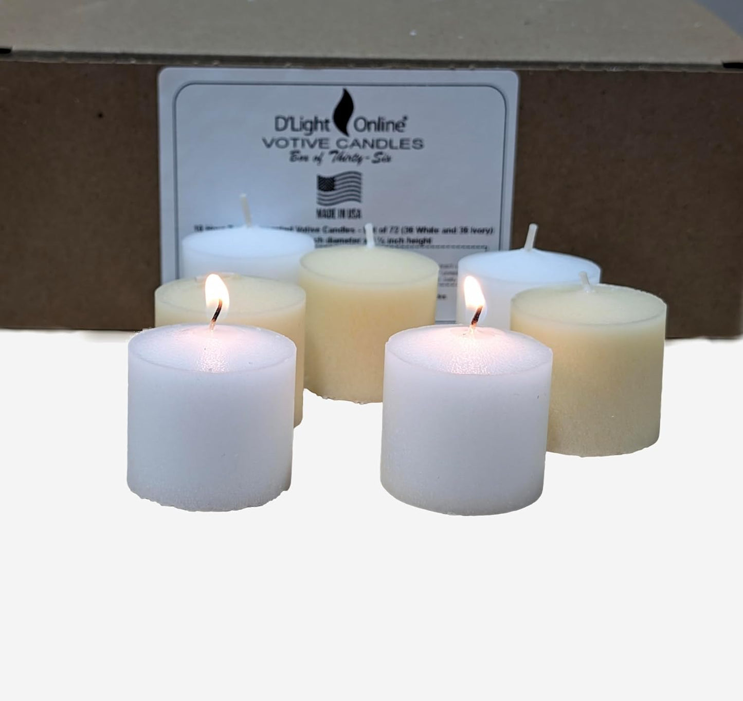 10 Hour Burn Time Unscented Votive Candles for Any Occasion