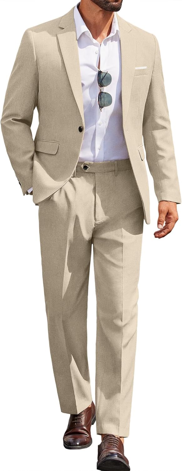 Classic Fit 2 Piece Suit Set for Men - Stylish and Versatile