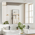 Fabuday Bathroom Mirror 40x30 in White Frame - Sleek Vanity Mirror