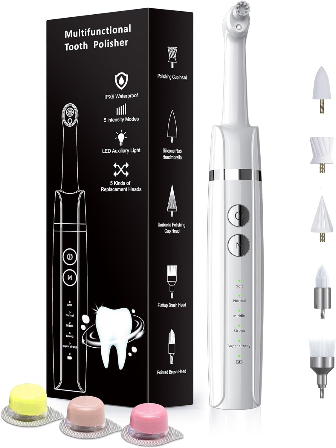 Tooth Polisher Rechargeable Whitening Kit for Home Dental Care