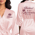 Mis Quince Anos Robes - Personalized Satin Getting-Ready Robe photo