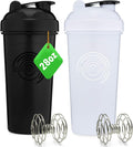 GOMOYO 2-Pack Protein Shaker Set - Whisk Blender, BPA Free