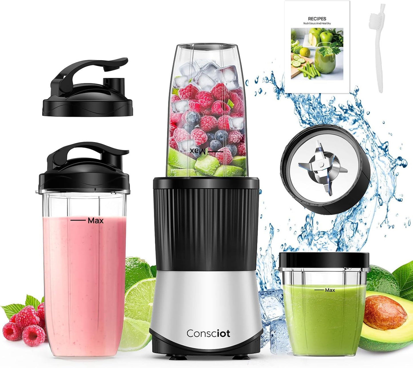 Consciot 11-Piece Blender: Blend it All with 900W Power!