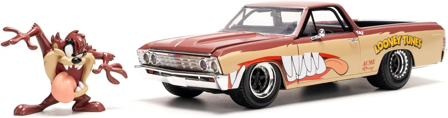 1967 Chevy El Camino Die-Cast Car with Tasmanian Devil Figure - Fun for All Ages!
