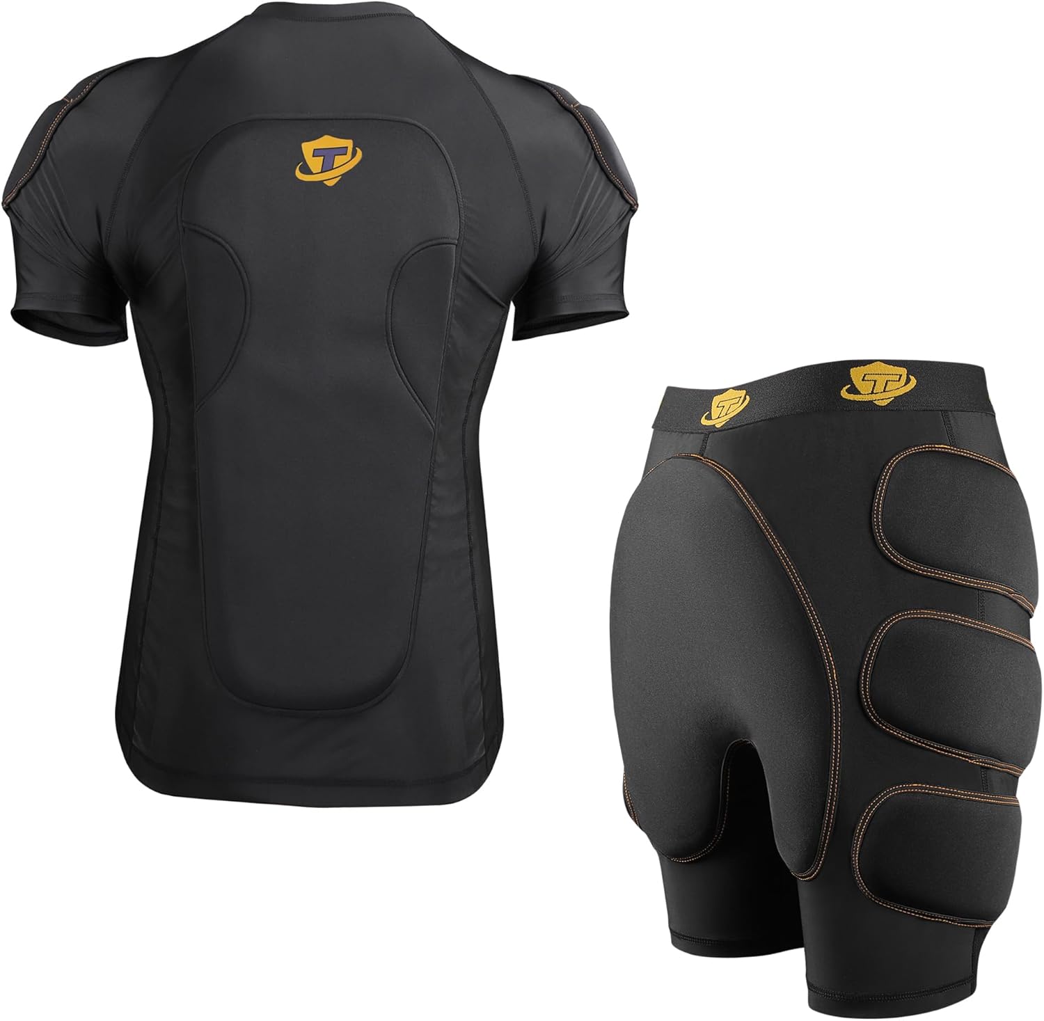 Ultimate Protection: Men's Snowboard Shirt & Compression Shorts