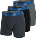 adidas Men's 3-Pack Boxer Briefs - Supreme Comfort