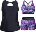 Plus Size Tankini Swimsuit 3 Piece Set - Flattering Coverage Shoes