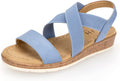 VJH confort Women's Flat Sandals - Comfortable Slip-on Slingback Shoes