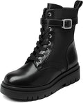 Chelsea Platform Combat Boots Women Lace Up Lug Sole - Comfortable