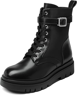 DREAM PAIRS Women's Chelsea Platform Combat Boots for Style