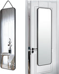 47x14 Full Length Rectangle Mirror - Slim Black Frame