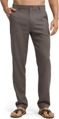 Mens Linen Pants Casual Dress Trousers - Lightweight Summer Comfort