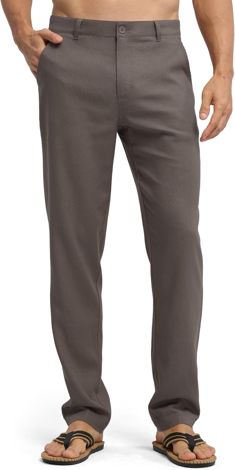 Willit Men's Linen Pants for Casual Summer Comfort and Style